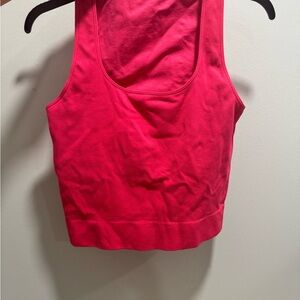 DSG Hot Pink Ribbed Cropped Tank